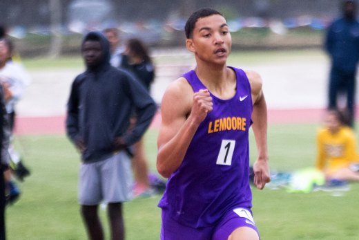 Lemoore's Nathan Burd won the 800 meters on Friday at the Lemoore Track and Field Time Trials.